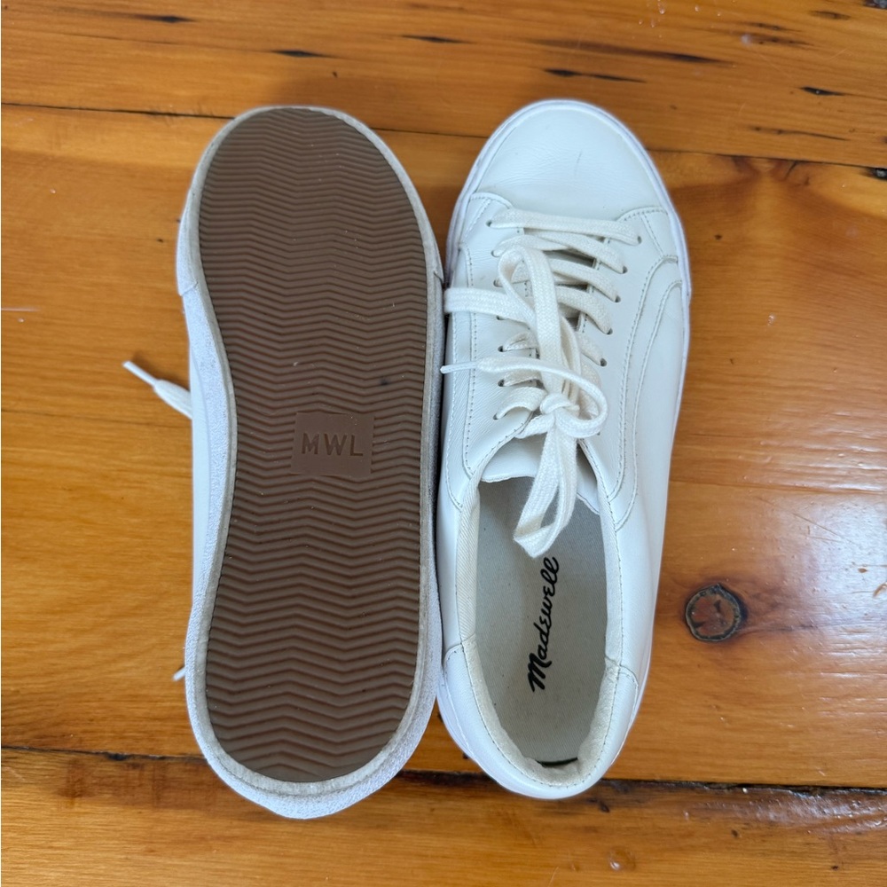 Madewell White Platform Sneakers